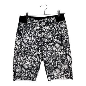 Cycle house By Marika black & white biker Bermuda spandex shorts size XL